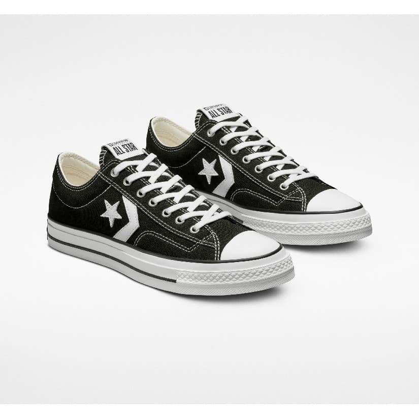 CONVERSE รองเท้าผ้าใบ รุ่น STAR PLAYER 76 PREMIUM CANVAS OX BLACK - A01607CM_H2BKXX สีดำ ผู้ชาย รูปที่ 2