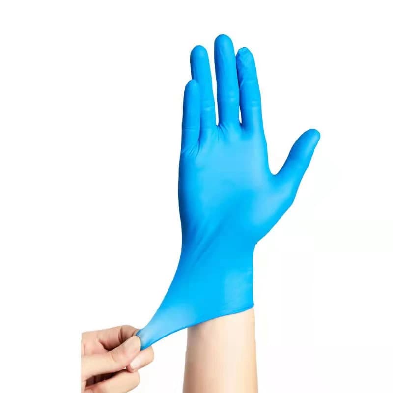 ถุงมือไนไตร ไม่มีแป้ง 100 ชิ้น/กล่อง ถุงมือยาง สัมผัสอาหารได้ Nitrile Glove มี 3สีให้เลือก รูปที่ 5
