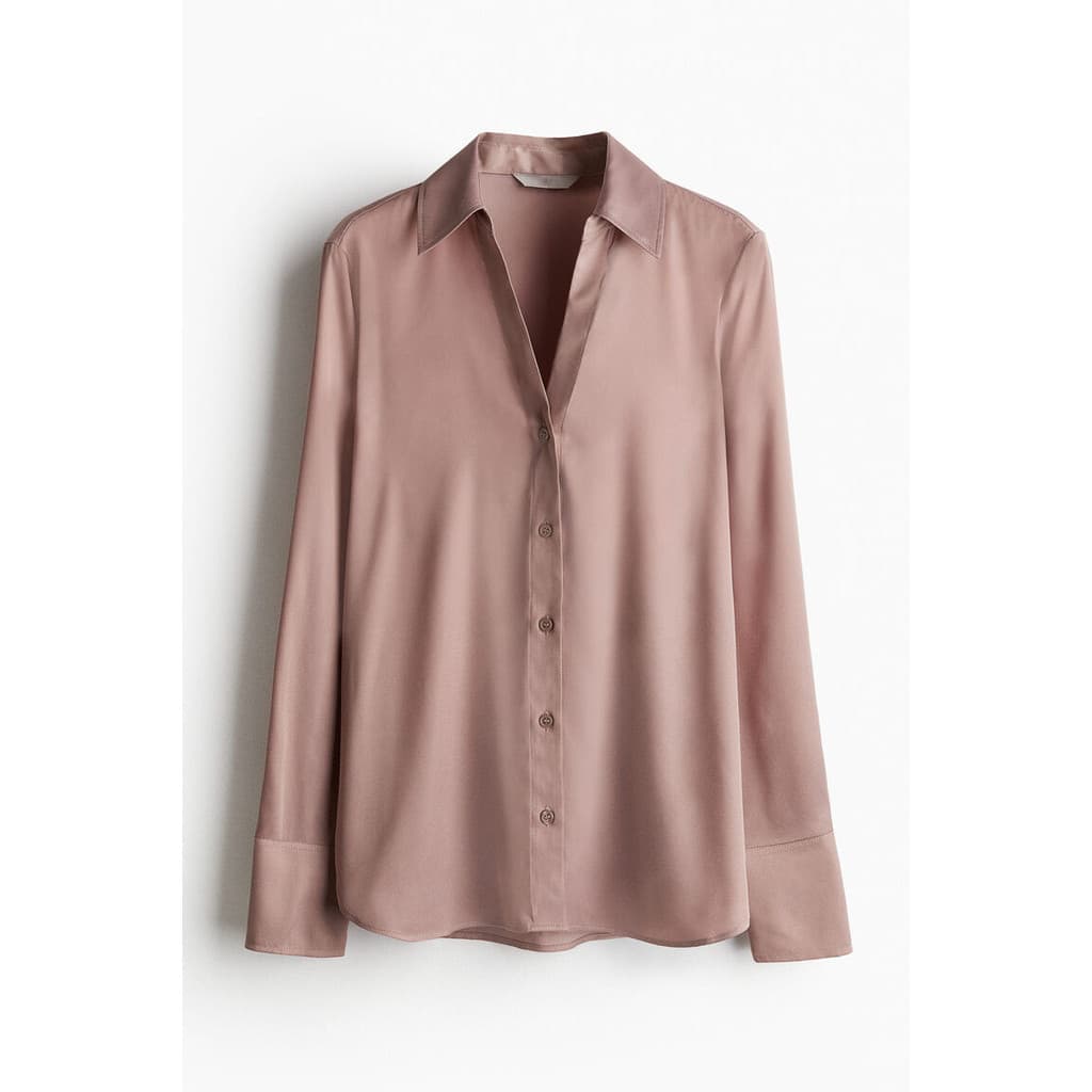 H&M เสื้อเบลาส์ คอวี ผู้หญิง 0939703_10 รูปที่ 6