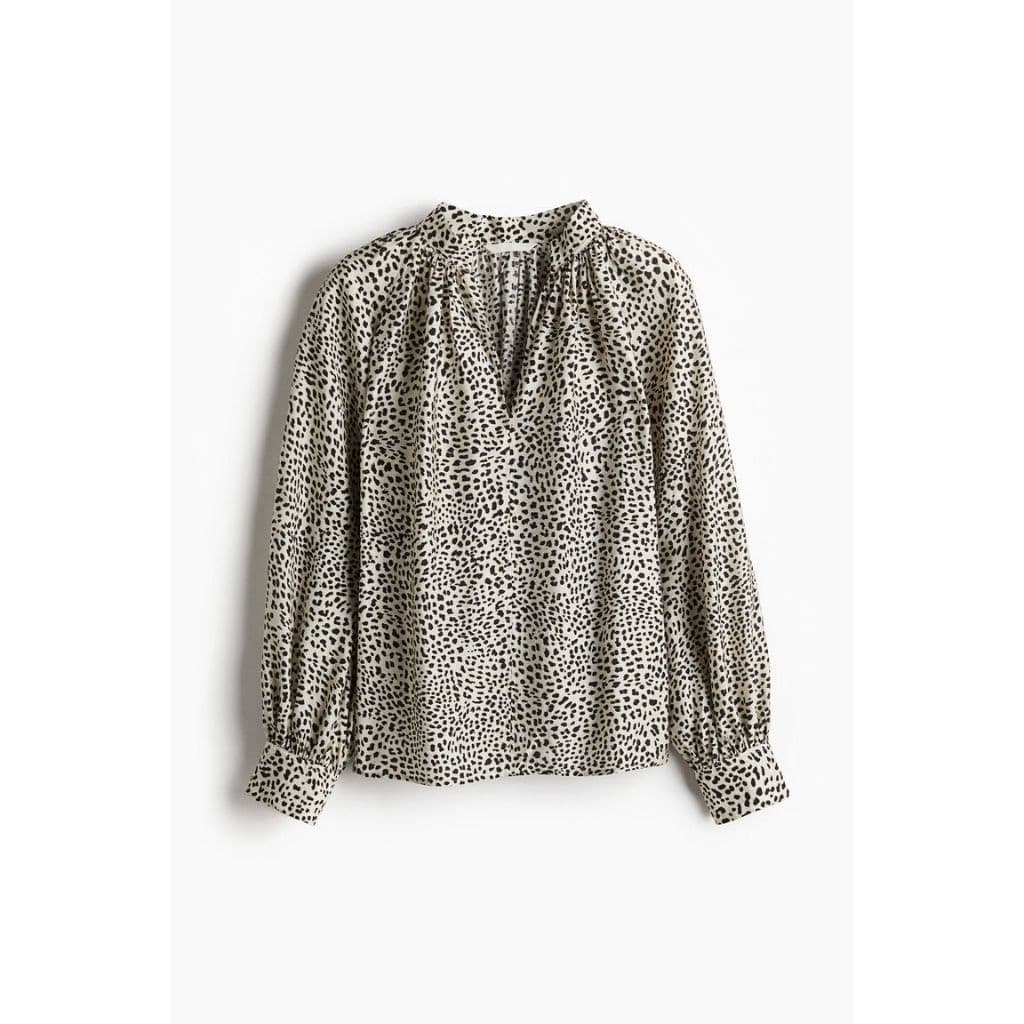 H&M เสื้อเบลาส์ oversized ผู้หญิง 1258814_1 รูปที่ 2