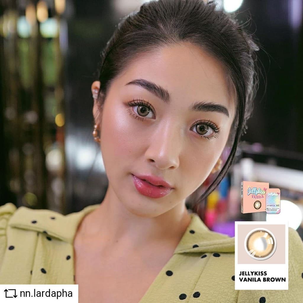 Lollipop Jellykiss Contact Lens Vanila Brown คอนแทคเลนส์ รูปที่ 6