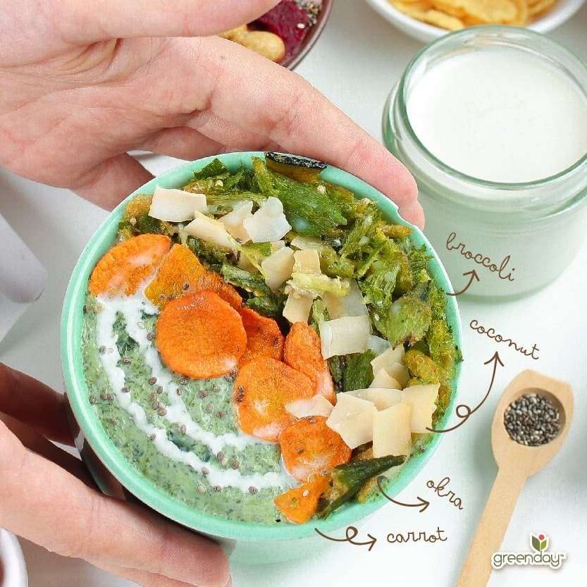 กรีนเดย์ บร็อคโคลี่กรอบ Greenday Broccoli Chips รูปที่ 3
