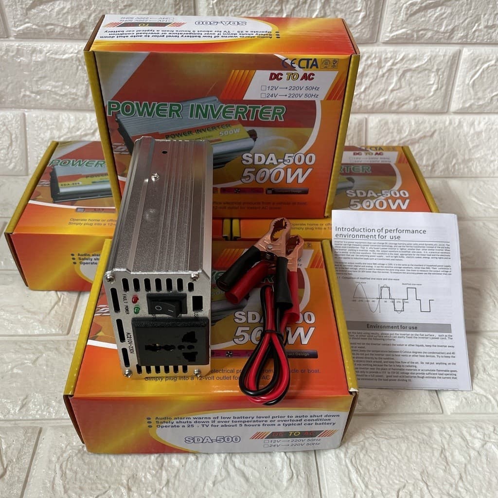 อินเวอเตอร์ 12v 220w ตัวแปลงไฟฟ้า12v220v แปลงพลังงาน 12v to 220v inverter 220w อินวอเตอร์12v 220 220w อินเวอร์เตอร์220w รูปที่ 6