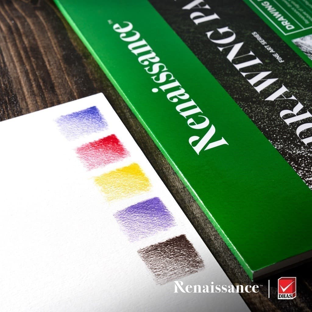 Renaissance สมุดวาดเขียนสีน้ำ 200 แกรม รุ่น R-206 ขนาด A3 - 1 เล่ม รูปที่ 3