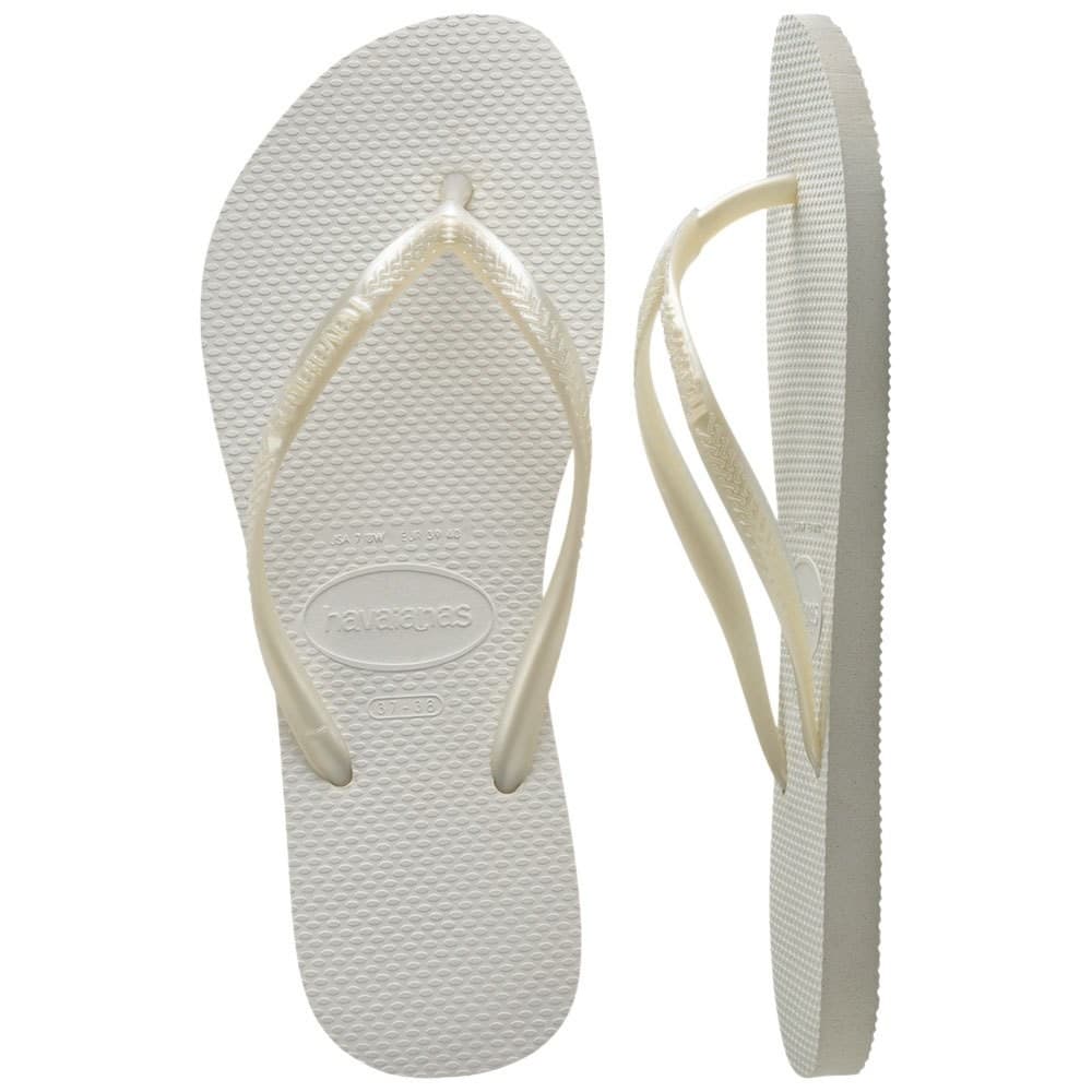 HAVAIANAS รองเท้าแตะ Slim Flip Flops WHITE 40000300001F_C2WTXX รูปที่ 5