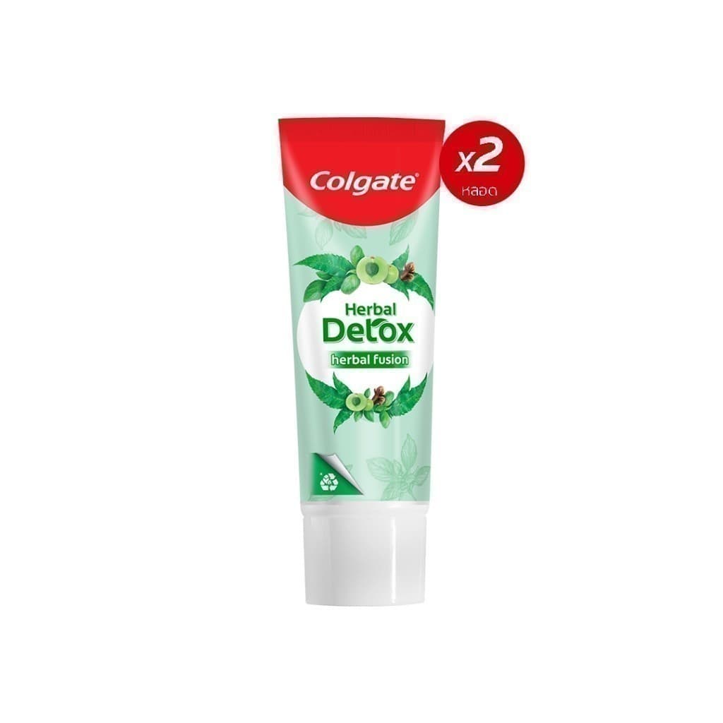 คอลเกต ยาสีฟัน สมุนไพร ดีท็อกซ์ เฮอร์เบิล ฟิวชั่น 120 กรัม Colgate Herbal Detox Herbal Fusion 120g รูปที่ 2