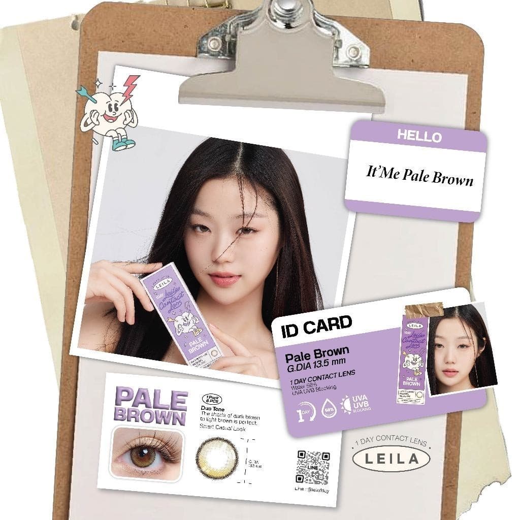 LEILA 1DAY Pale BROWN 6ชิ้น คอนแทคเลนส์รายวัน รูปที่ 5