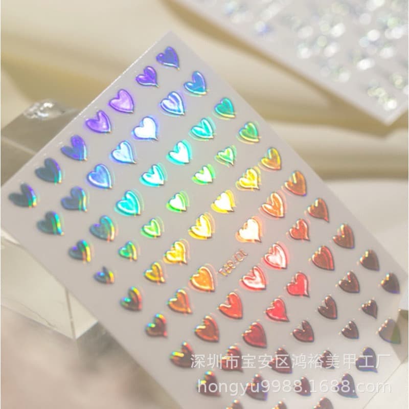 สติกเกอร์ติดเล็บ วิ๊งๆสีโฮโลแกรม เพิ่มความฉ่ำให้กับหน้าเล็บ รูปที่ 3
