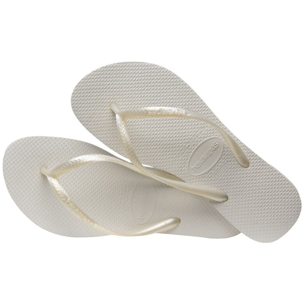 HAVAIANAS รองเท้าแตะ Slim Flip Flops WHITE 40000300001F_C2WTXX รูปที่ 4