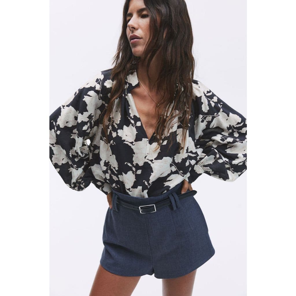 H&M เสื้อเบลาส์ oversized ผู้หญิง 1258814_1 รูปที่ 3