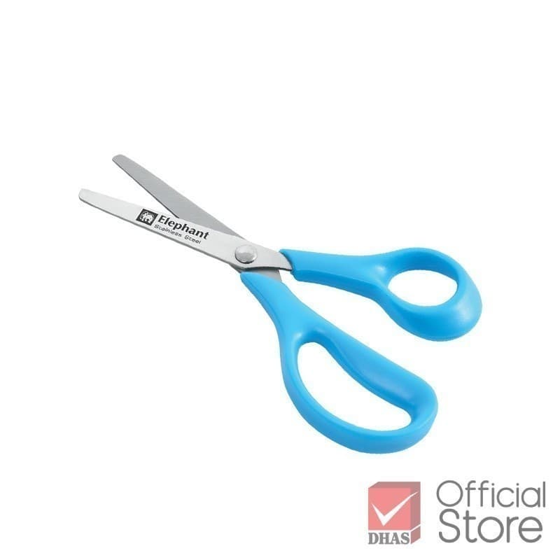 Elephant กรรไกร กรรไกรตัดกระดาษ 5 1/2 นิ้ว รุ่น SCB0455 Kid-D สีฟ้า จำนวน 1 เล่ม รูปที่ 3