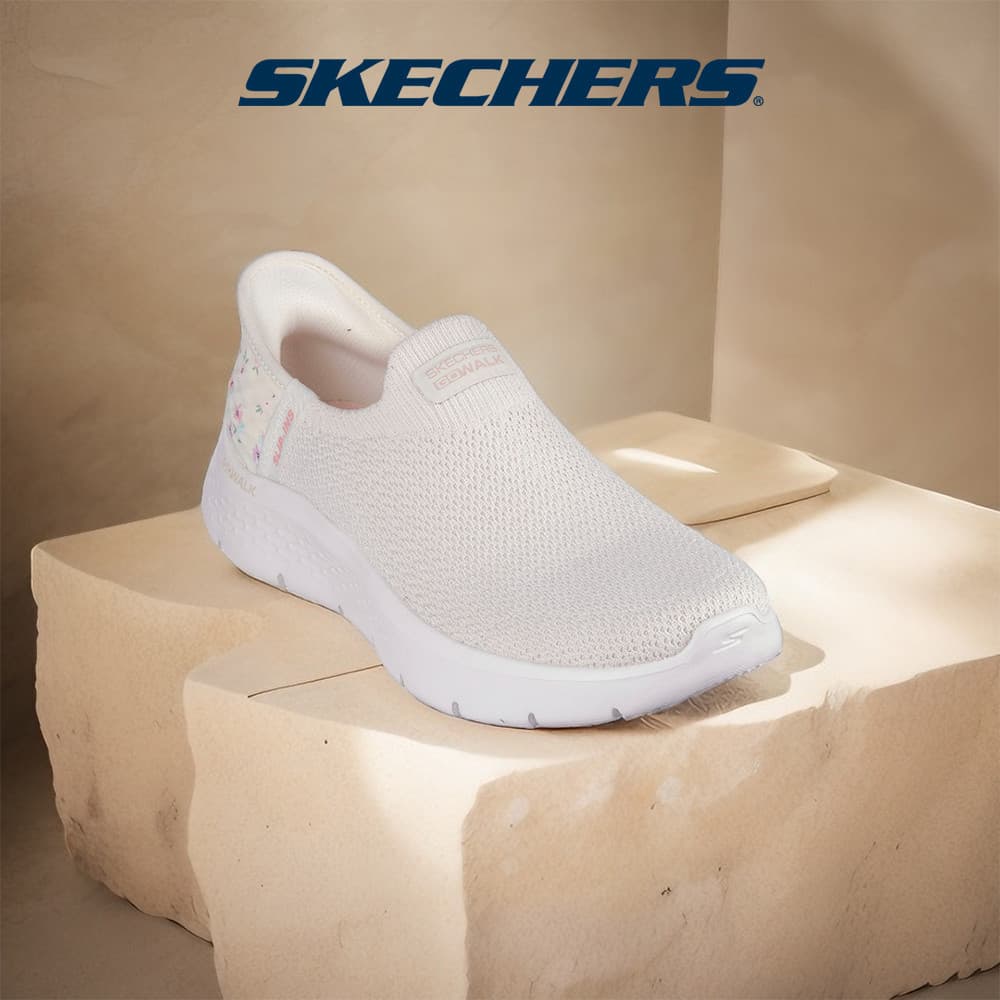 Skechers สเก็ตเชอร์ส รองเท้าผู้หญิง Women GOwalk Flex GOwalk Shoes - 124822-OWHT - Air-Cooled Memory Foam รูปที่ 1
