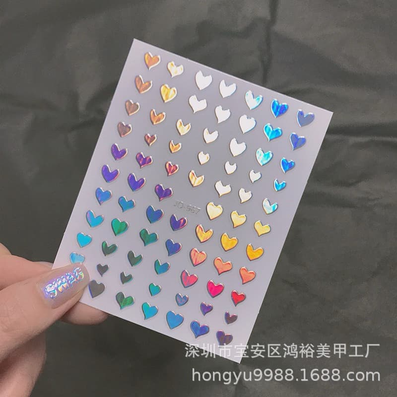 สติกเกอร์ติดเล็บ วิ๊งๆสีโฮโลแกรม เพิ่มความฉ่ำให้กับหน้าเล็บ รูปที่ 4