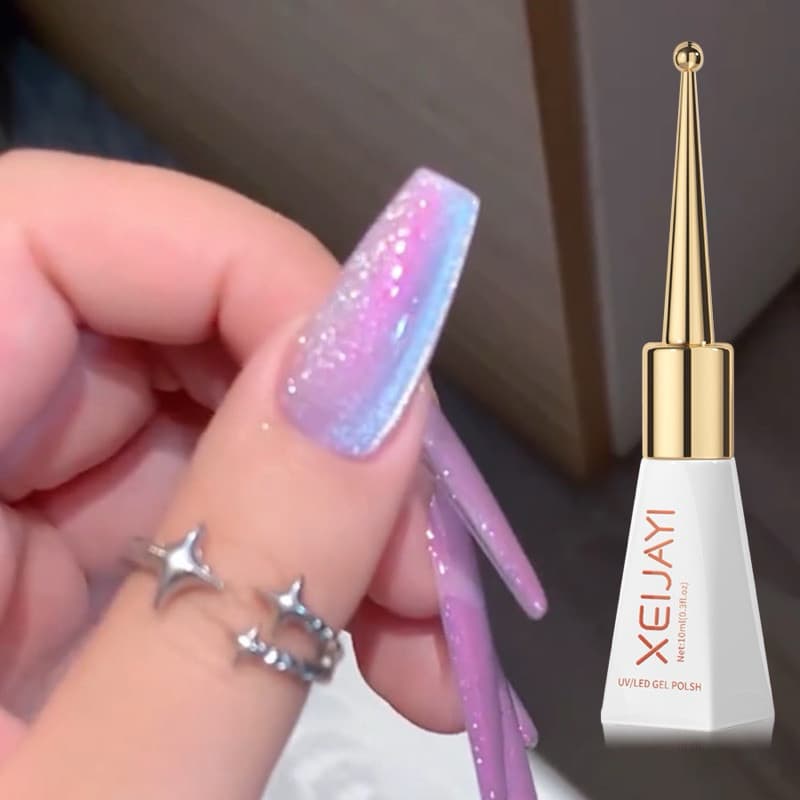 สีเจลลูกแก้วชมพูโฮโลแกรมขนาด15ml สินค้า จากไทย รูปที่ 2