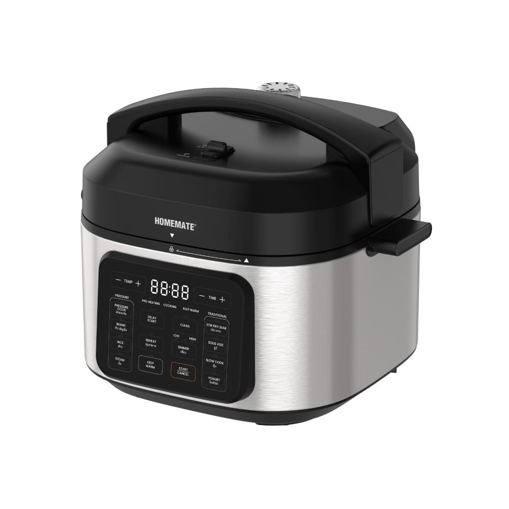 HOMEMATE Wide max Smart Cooker 6 ลิตร หม้ออัดแรงดันไฟฟ้า HOM-126061 รูปที่ 2