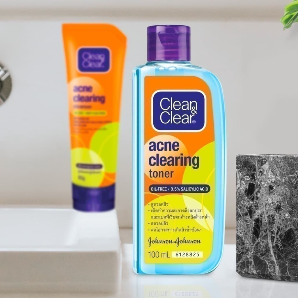 คลีน แอนด์ เคลียร์ แอคเน่ เคลียร์ริ่ง โทนเนอร์ 100 มล. Clean & Clear Acne Clearing Toner 100 ml. รูปที่ 7