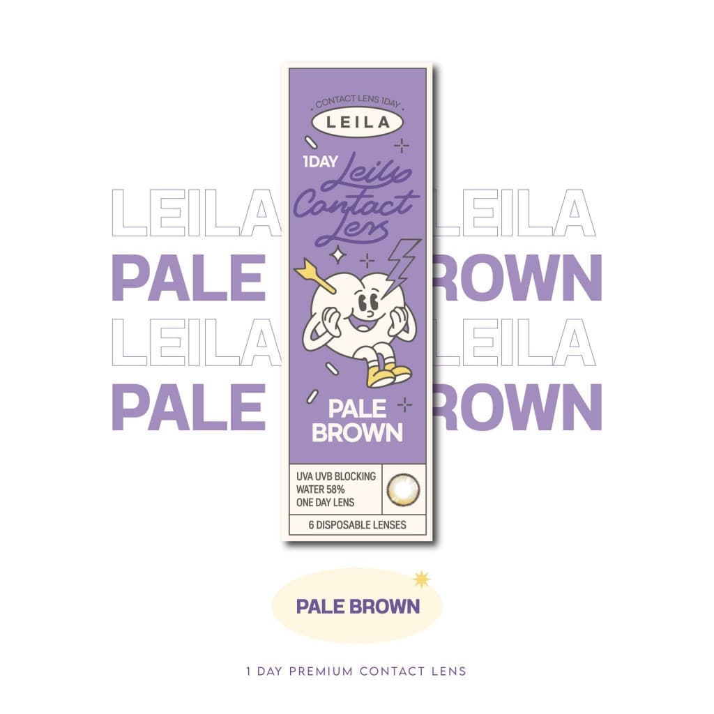 LEILA 1DAY Pale BROWN 6ชิ้น คอนแทคเลนส์รายวัน รูปที่ 7