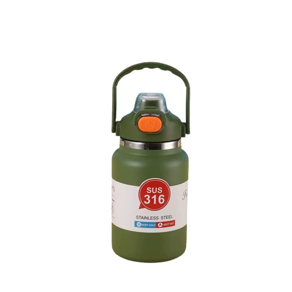PANDA กระบอกน้ำเก็บอุณหภูมิร้อน-เย็น 1200/1400ml สแตนเลส316 กระติกน้ำสแตนเลสเกรด เก็บเย็นยาวนานข้ามวัน ฝากันหก100% รูปที่ 9