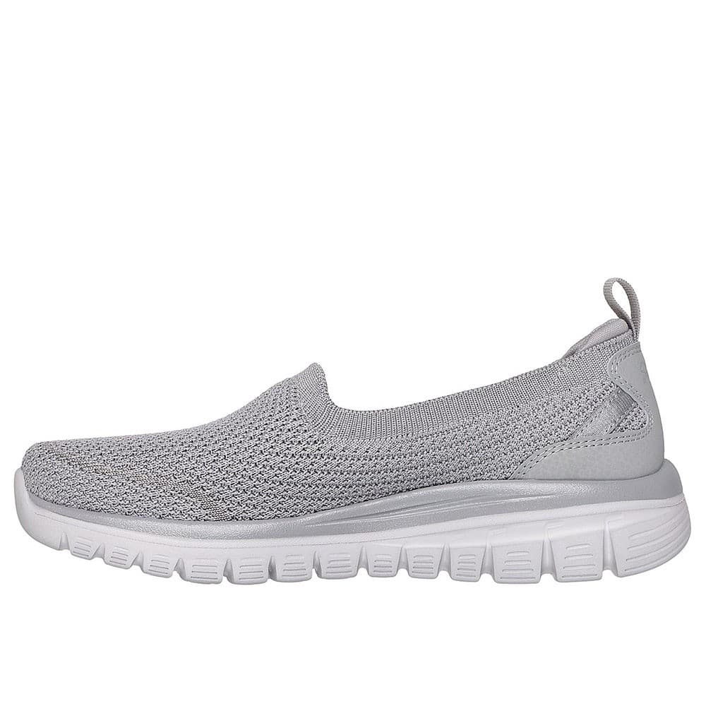 Skechers สเก็ตเชอร์ส รองเท้าผู้หญิง Women Modern Comfort Graceful Breezestep Shoes - 100739-GRY Air-Cooled Memory Foam รูปที่ 5