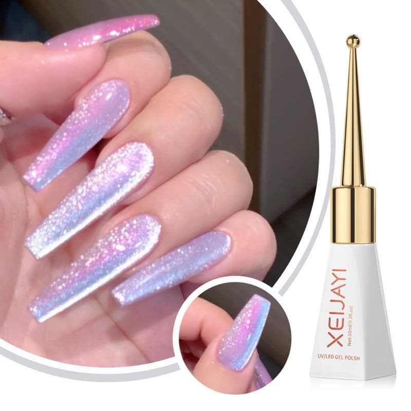 สีเจลลูกแก้วชมพูโฮโลแกรมขนาด15ml สินค้า จากไทย รูปที่ 3
