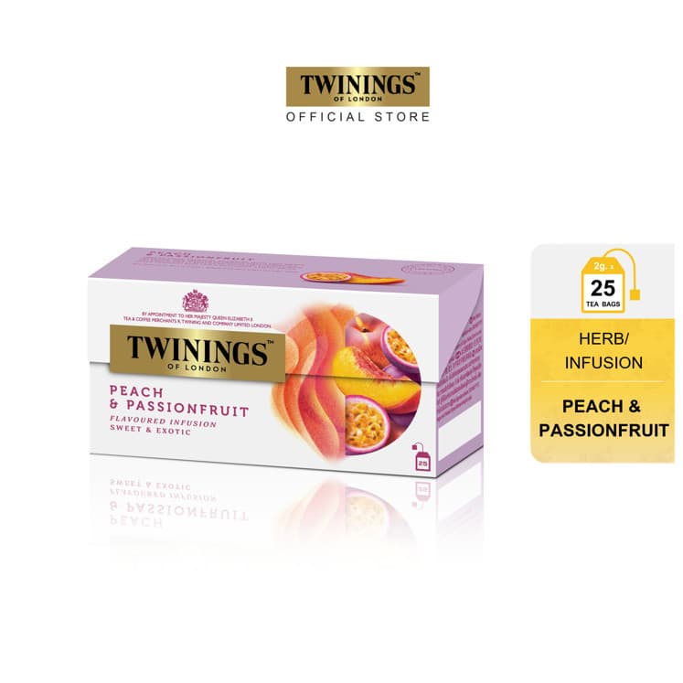 ทไวนิงส์ เครื่องดื่ม พีช เเอนด์ แพชชั่น ฟรุ้ต ชนิดซอง 2 กรัม แพ็ค 25 ซอง Twinings Peach & Passionfruit 2 g. Pack 25 Tea รูปที่ 2