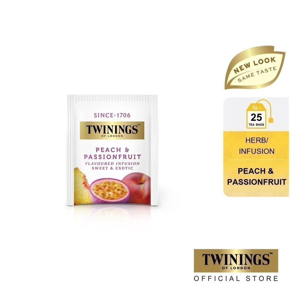 ทไวนิงส์ เครื่องดื่ม พีช เเอนด์ แพชชั่น ฟรุ้ต ชนิดซอง 2 กรัม แพ็ค 25 ซอง Twinings Peach & Passionfruit 2 g. Pack 25 Tea รูปที่ 4