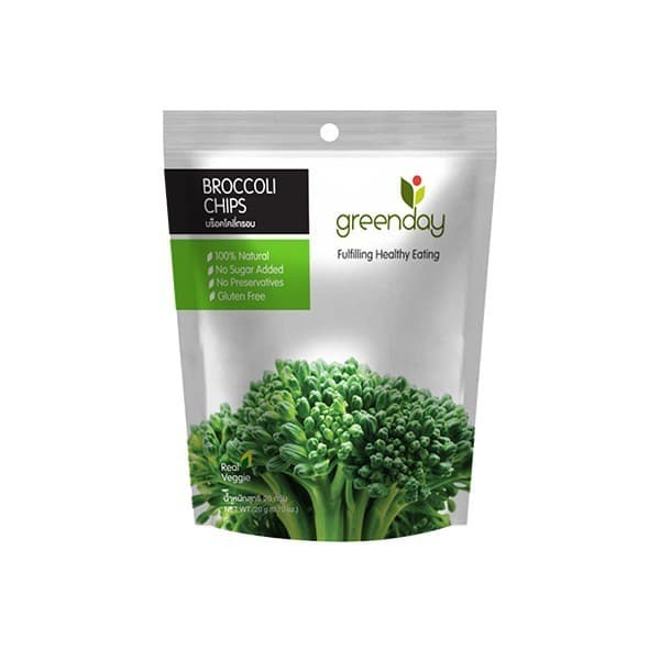 กรีนเดย์ บร็อคโคลี่กรอบ Greenday Broccoli Chips รูปที่ 2