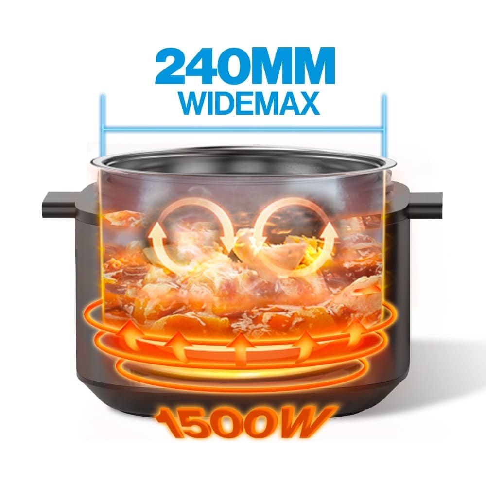 HOMEMATE Wide max Smart Cooker 6 ลิตร หม้ออัดแรงดันไฟฟ้า HOM-126061 รูปที่ 4