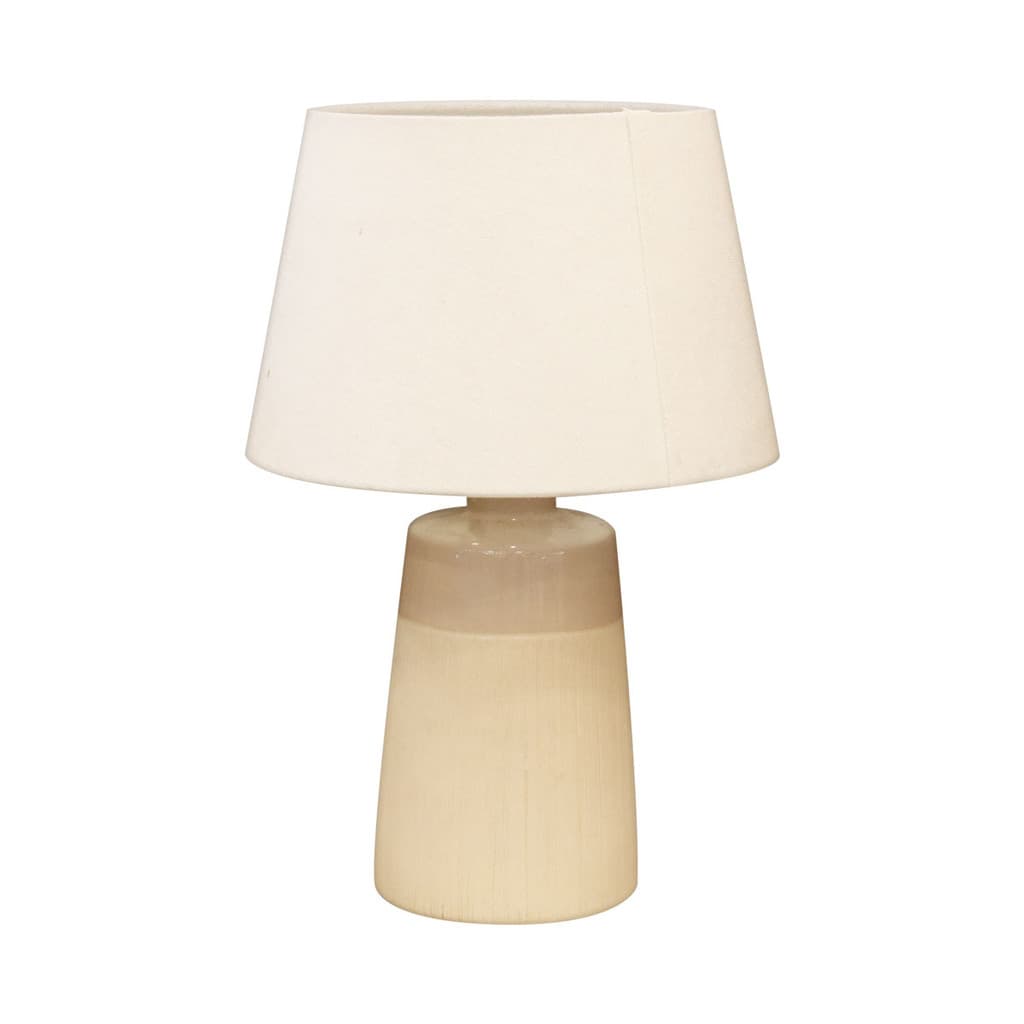 LUZINO โคมไฟตั้งโต๊ะ รุ่น DH3565S-BN ขนาด 20 x 20 x 30 ซม. สีเบจ - น้ำตาล รูปที่ 1