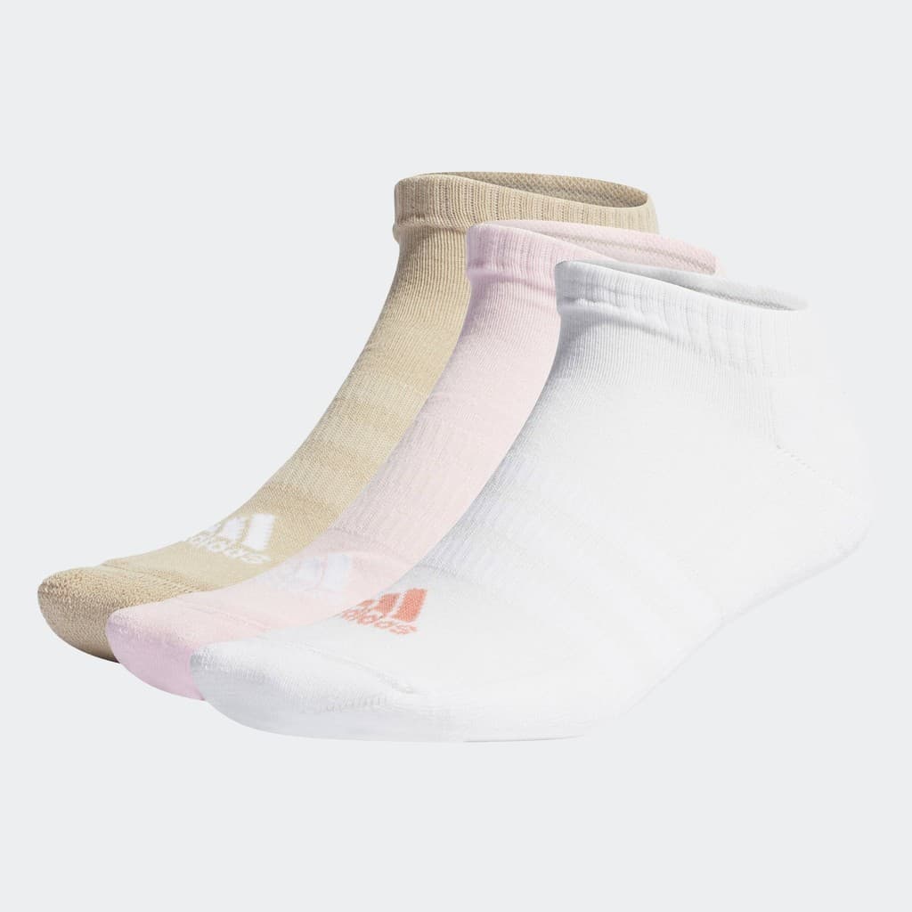 adidas Lifestyle Cushioned Low-Cut Socks 3 Pairs Unisex Pink IJ8241 รูปที่ 2