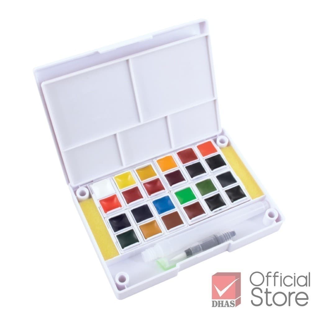 Renaissance สีน้ำ สีน้ำก้อนระดับอาร์ตติส 24 สี จำนวน 1 กล่อง รูปที่ 6