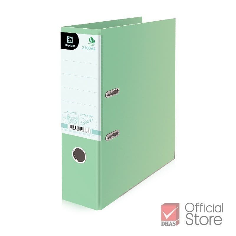 Elephant แฟ้ม แฟ้มใส่เอกสาร สันกว้าง No.2100 A4 สีพาสเทล จำนวน 1 แฟ้ม รูปที่ 4
