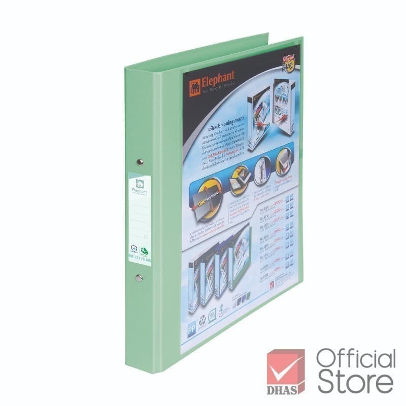 Elephant แฟ้ม 2 ห่วง รุ่น 221 VB ขนาด A4 สีพาสเทล - 1 เล่ม รูปที่ 4