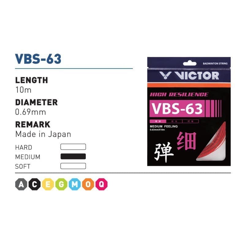 VICTOR สายเอ็นแบดมินตัน รุ่น VBS-63 รูปที่ 3