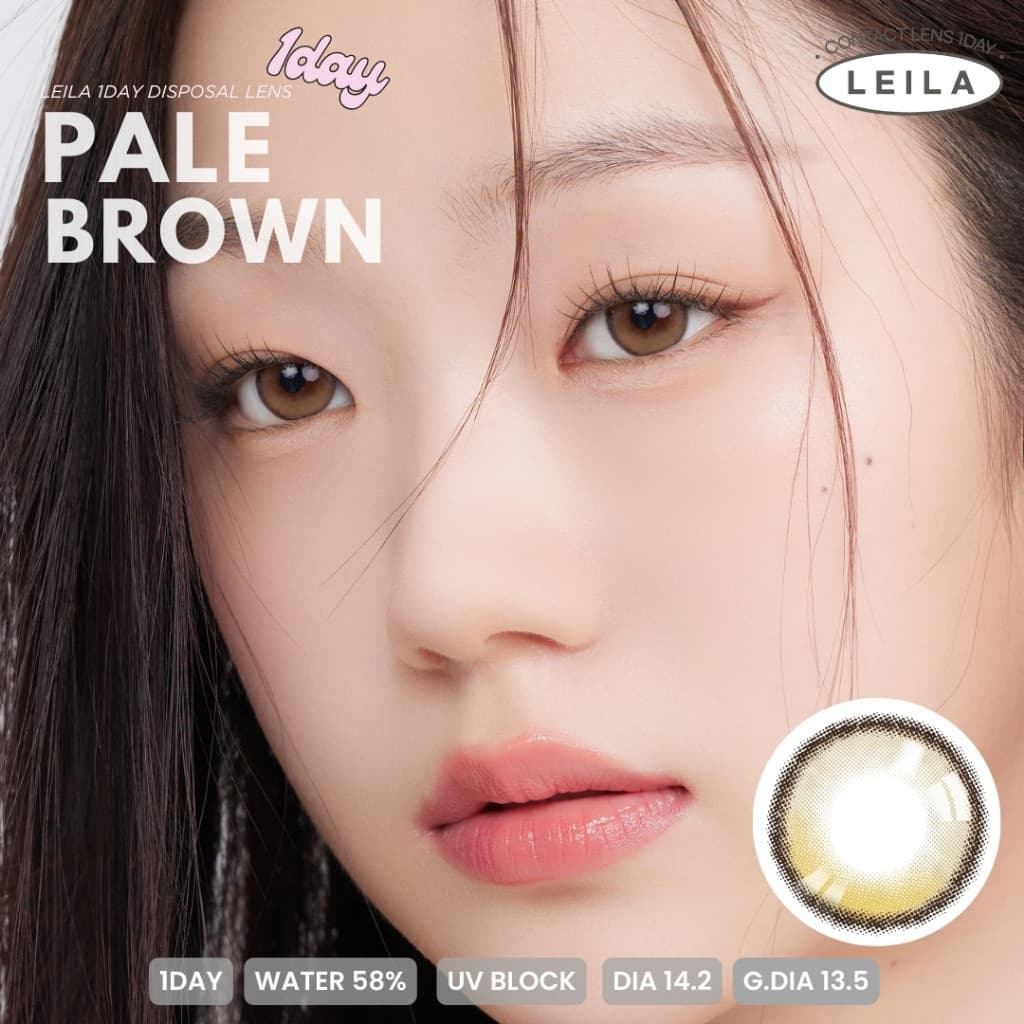 LEILA 1DAY Pale BROWN 6ชิ้น คอนแทคเลนส์รายวัน รูปที่ 3