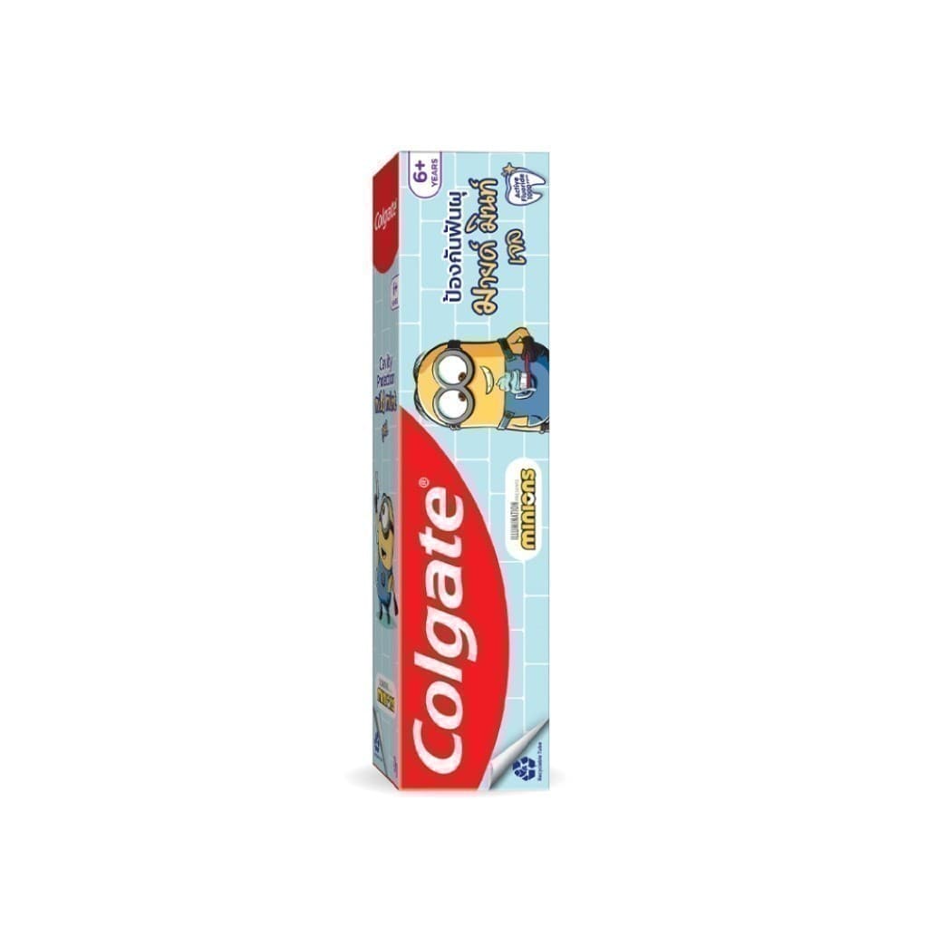 ยาสีฟัน คอลเกต รสมินท์ตี้เจล มินเนี่ยน สำหรับเด็ก 40 กรัม ช่วยป้องกันฟันผุ Colgate Minions Minty Gel Toothpaste รูปที่ 2