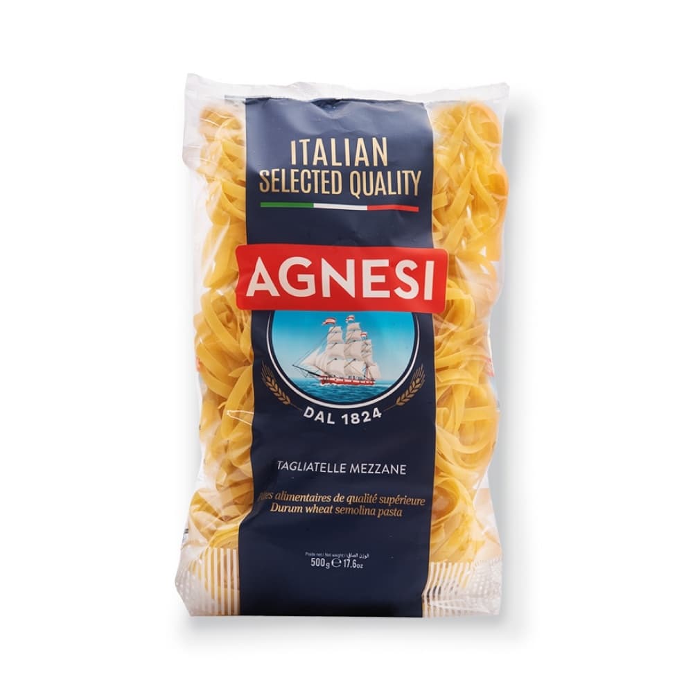 แอคเนซี ตักเลียตะเล่ เมสสะเน่ 500 กรัม │ Agnesi Tagliatelle Mezzane 500 g รูปที่ 2