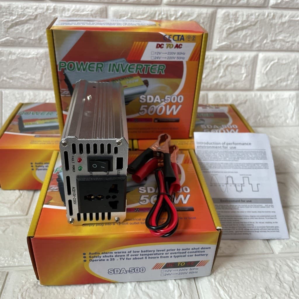 อินเวอเตอร์ 12v 220w ตัวแปลงไฟฟ้า12v220v แปลงพลังงาน 12v to 220v inverter 220w อินวอเตอร์12v 220 220w อินเวอร์เตอร์220w รูปที่ 4