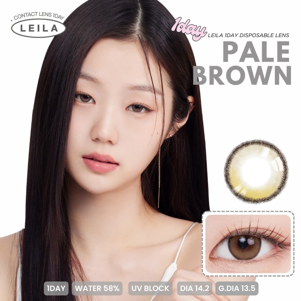 LEILA 1DAY Pale BROWN 6ชิ้น คอนแทคเลนส์รายวัน รูปที่ 2