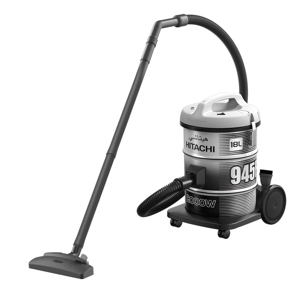 Hitachi ฮิตาชิ เครื่องดูดฝุ่น 2000 วัตต์ ชนิดถังเก็บฝุ่น Drum รุ่น CV-945F PG สีแพลตทินัม เกรย์ รูปที่ 2