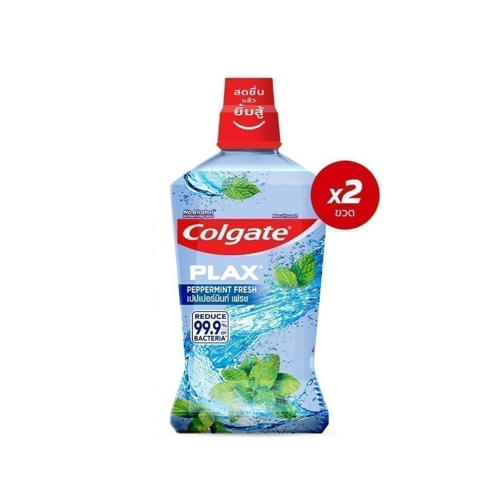 คอลเกต น้ำยาบ้วนปาก 750 มล.รวม 2 ขวด Colgate Plax Mouthwash 750ml. Twin Pack รูปที่ 2