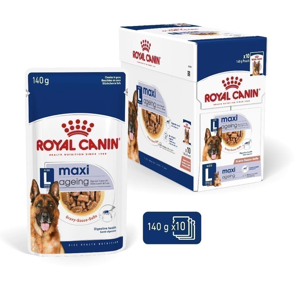 Royal Canin Maxi Ageing 8+ Pouch Gravy อาหารเปียกสุนัขสูงวัยพันธุ์ใหญ่ อายุ 8 ปีขึ้นไป รูปที่ 3