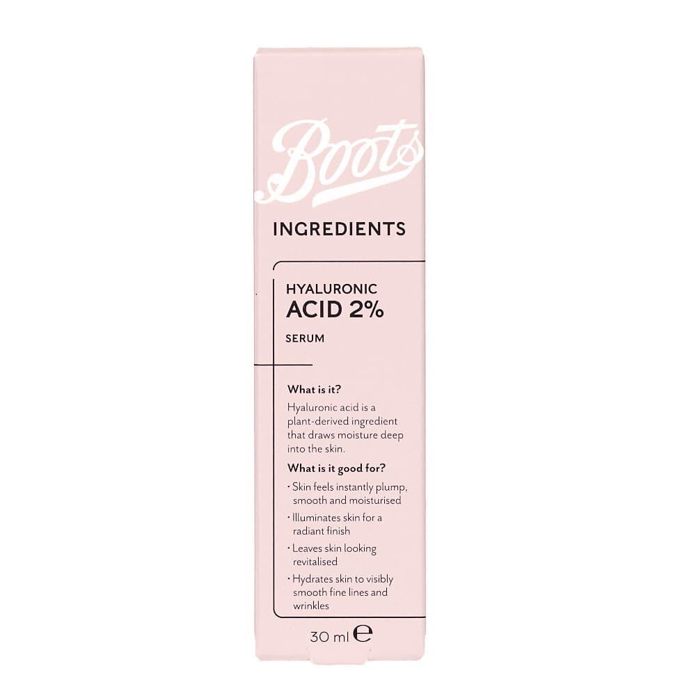 Boots Ingredients Hyaluronic Acid 2% Serum 30 Ml บู๊ทส์ อินกรีเดียนส์ ไฮยาลูโรนิค แอซิด 2% เซรั่ม 30 มล. รูปที่ 2