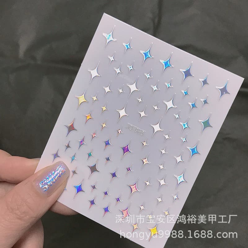 สติกเกอร์ติดเล็บ วิ๊งๆสีโฮโลแกรม เพิ่มความฉ่ำให้กับหน้าเล็บ รูปที่ 5