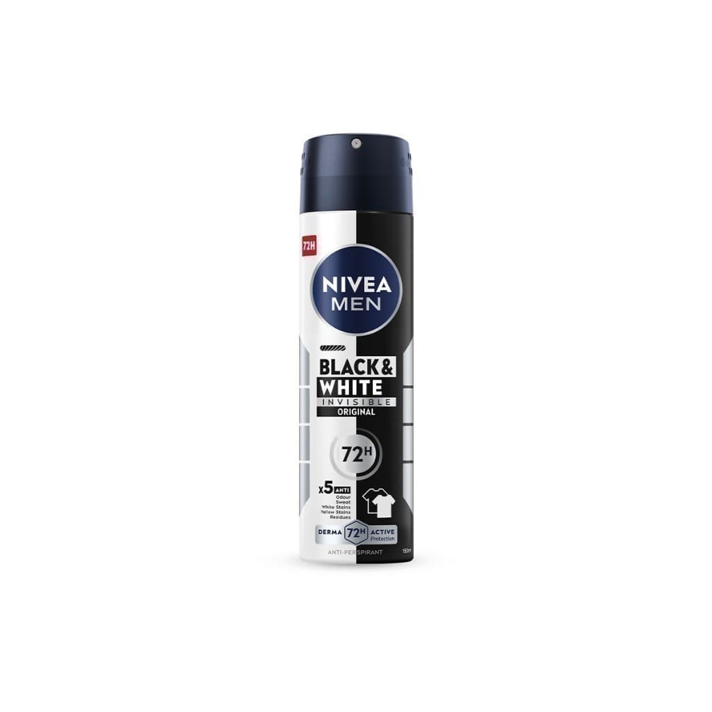 นีเวีย เมน แบล็ค แอนด์ ไวท์ อินวิซิเบิ้ล สเปรย์ 150 มล. NIVEA สเปรย์โรลออน deodorant รูปที่ 6