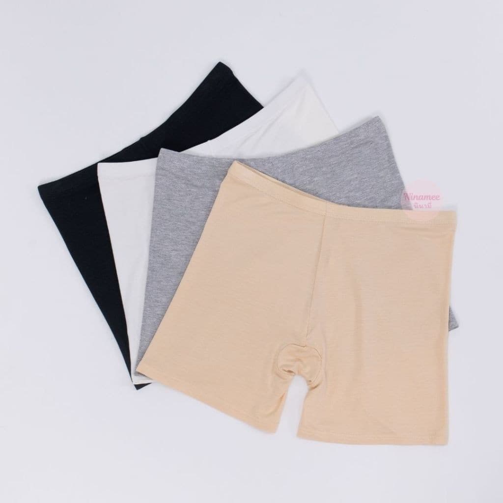 Ninamee แพ็ค 3 ชิ้น กางเกงซับในผ้านุ่ม XS-3XL กางเกงในขาสั้น ใส่เย็นสบาย ซับในกันโป๊ ใส่กันขาเบียด รูปที่ 6