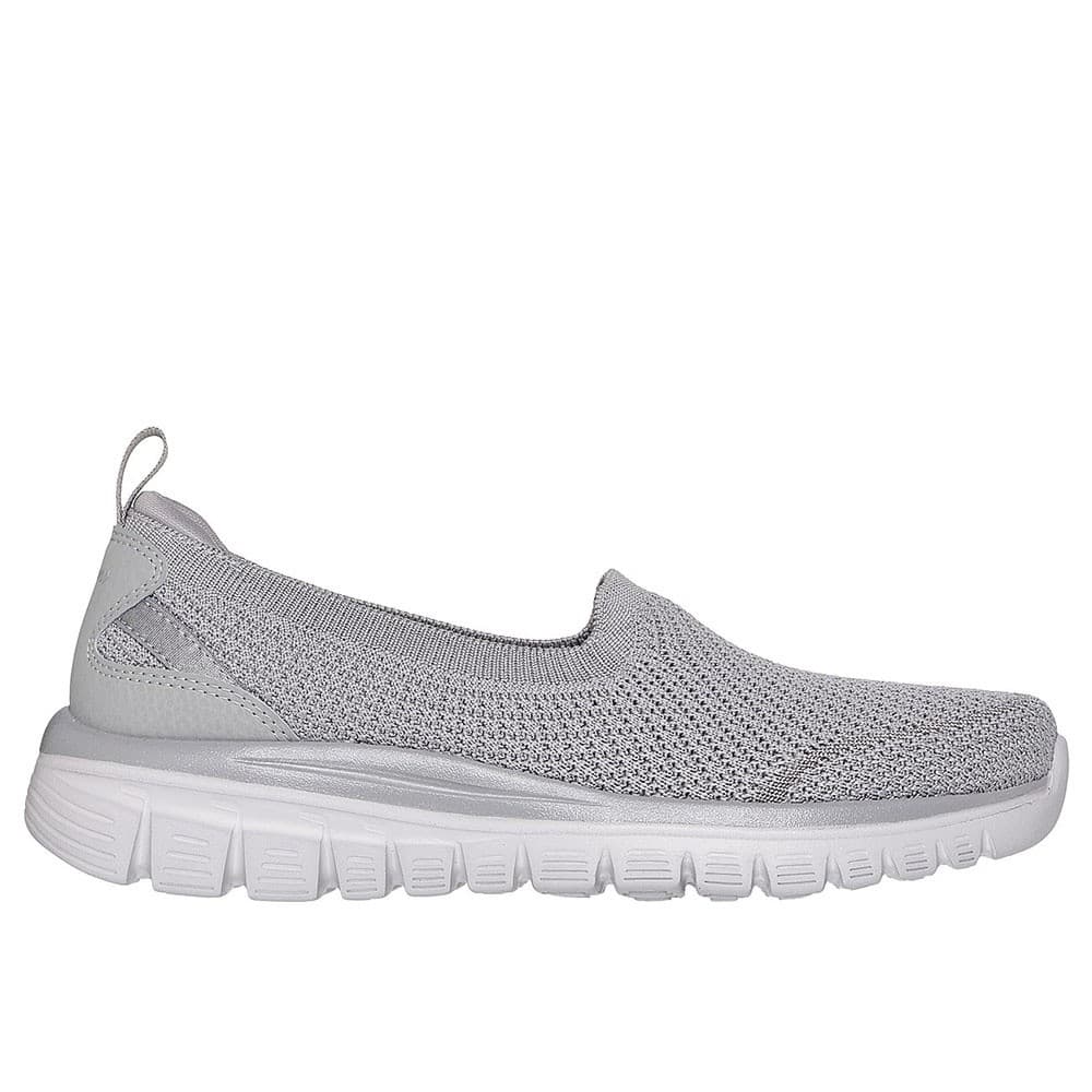 Skechers สเก็ตเชอร์ส รองเท้าผู้หญิง Women Modern Comfort Graceful Breezestep Shoes - 100739-GRY Air-Cooled Memory Foam รูปที่ 6
