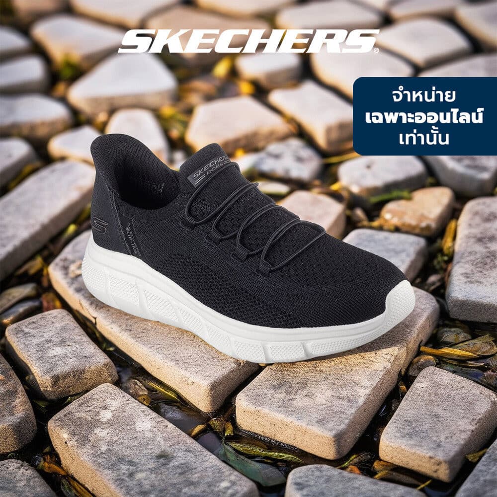 Skechers สเก็ตเชอร์ส รองเท้าผู้ชาย Men Online Exclusive Slip-ins BOBS B Flex Casual Shoes - 118316-BLK Memory Foam รูปที่ 1