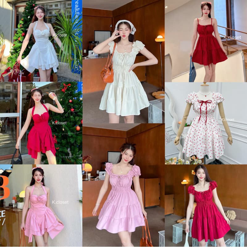 เดรสแขนตุ๊กตาลายดอก เดรสสาวอวบใส่ได้มีถึงอก 45 เดรสน่ารัก เสื้อผ้าผู้หญิง รูปที่ 2