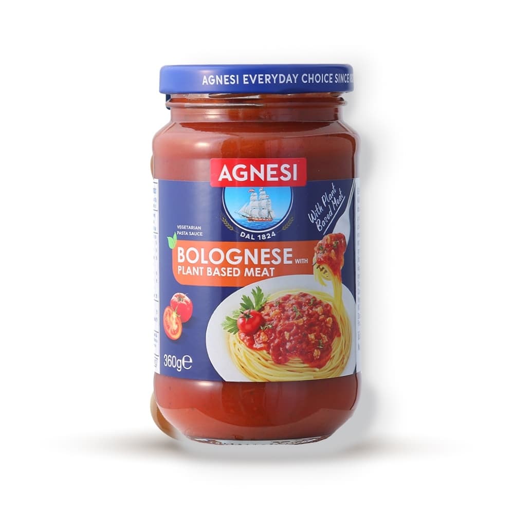 แอคเนซี ซอสพาสต้าโบโลเนส+เนื้อจากพืช 360 กรัม l Agnesi Pasta sauce Bolognese+plant based360g รูปที่ 2